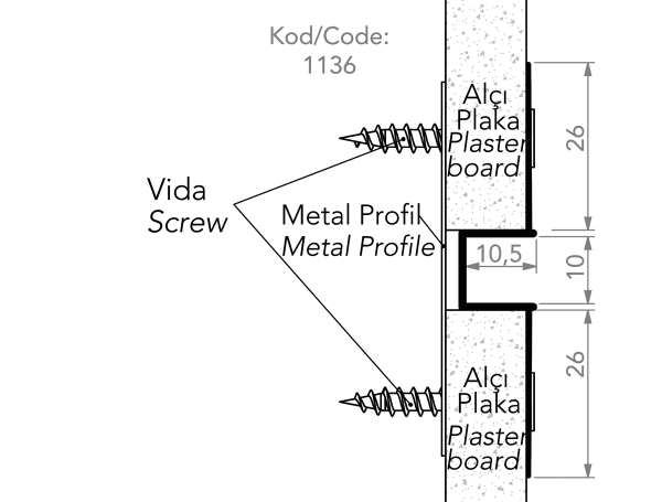 Double Leaf Joint Profile